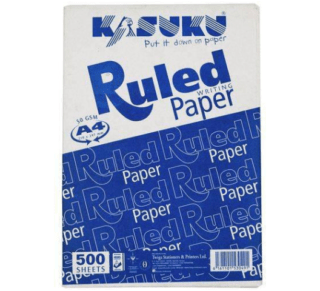 KASUKU RULED PAPER REAM A4
